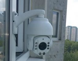 Установка камер видеонаблюдения на балконе